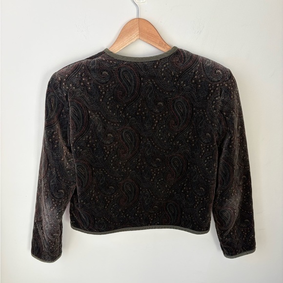 Vintage Brooks Brothers Velvet Paisley Blazer​ - Picture 5 of 14